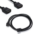 1Pc x 4Pin RGB LED Connector Extension Cable Cord Wire 4Pin Connectors 1MA Cy