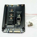 2 in 1 mSATA to SATA NGFF M.2 to SATA3 Converter PCB Adapter Card SSD Di PLG