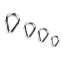 1 Pack M6 304 Stainless Steel Thimble For 1/4" 6mm Diameter Wire Rope