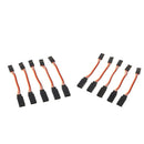 50mm Male to Female Servo Extension Lead Cable 3 Pin Futaba JR Connector 10Pack