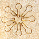 New 100Pcs Needle Clip Knitting Craft Stitch Crochet Tool Copper Markers Locking