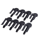 8 x Clamp Plastic Clamp Black for House Trash Bag N4B4