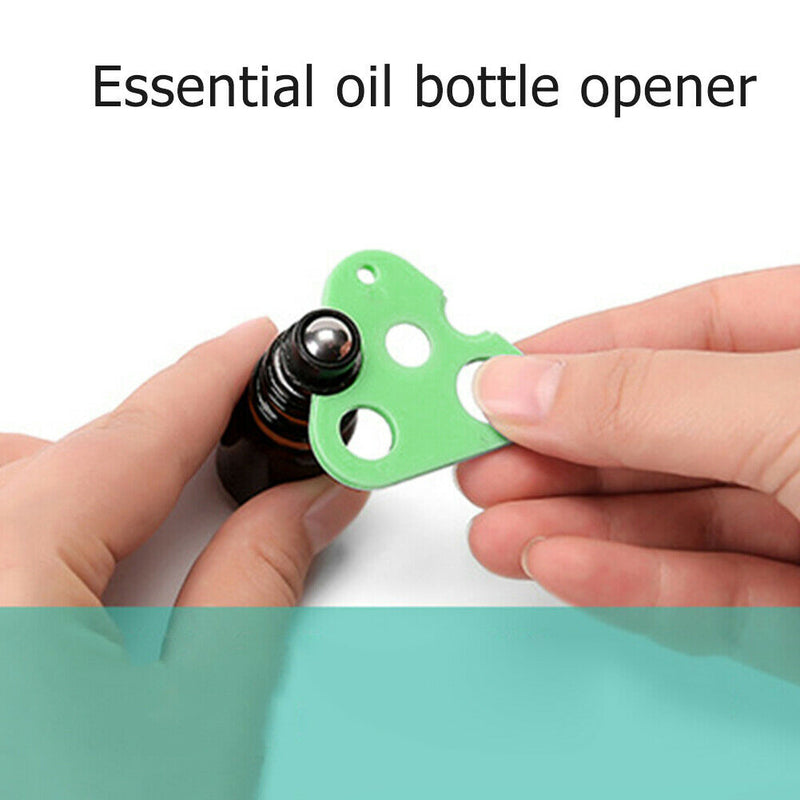 Plastic Essential Oil Opener Refillable Bottles Roller Ball Cap Remover (F) A