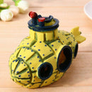 yellow blue underwater aquarium aquarium decoration cave decoration X3W3