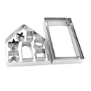 10pcs Gingerbread House Cookie Cake Cutter Mold Biscuit Mould For Christmas