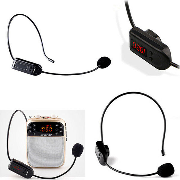 Fm Wireless Microphone Headset Megaphone Radio For Loudspeaker/Teaching/Tour OZ
