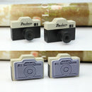 Novelty Korean 2Pcs Gray Camera Wood Wooden Rubber Stamp Diary Decor Craft New
