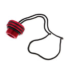 Scuba Dive Tank Valve Dust Cap Cover to Protect Your Tank with Lanyard Red