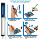 15Pcs Electric Soldering Iron Kit Welding Tool Set Adjustable Temperature 60W #