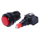 Arcade Game AC 250V 15A 24mm Dia Red Light Push Button + Micro Switch L7H7