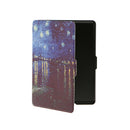 Painting Magnetic PU Leather Smart Cover for Kindle Kindle SY69JL Blue