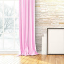 2x 100x200cm Tulle Door Window Curtain Drape Panel Sheer Valance Divider Pink