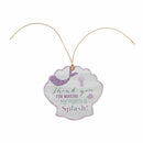 24pcs Thank You Tags Mermaid Shell Tags with String Gift Box Packaging Labels M&