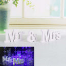 Wedding Sign Mr & Mrs Letters White Wooden Letters Birthday Party DecorationsHot