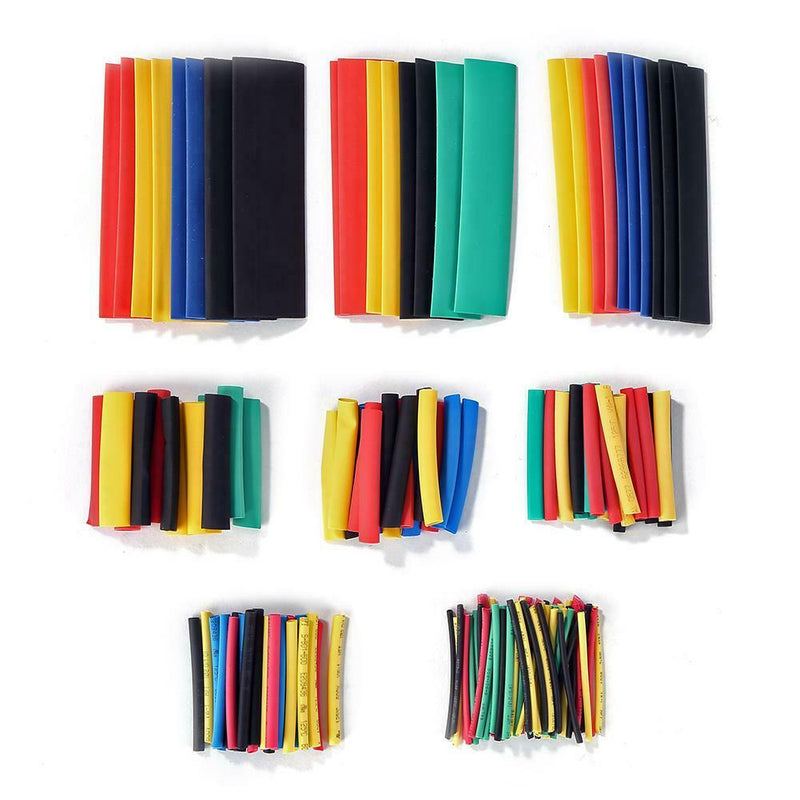 164pcs Flame Retardant Polyolefin Heat Shrink Tube Insulated Sleeve Kit