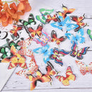 96pcs Mixed Butterfly flowers Edible Glutinous Wafer Rice Paper Cake Decorat Ew