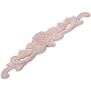 30*7cm Wood Carved Corner Onlay Applique Decor Furniture Craft Unpainted De
