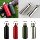 500ml Stainless Vacuum Water Bottle Thermal Flask Mug Camping Hiking Black