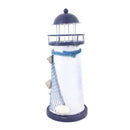 18cm High Mediterranean Lighthouse Candle Holder Candlestick Decor Crafts