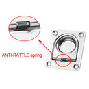 1xUniversal Stainless Steel Slam Latch Flush Pull Hatch Latch for Marine Boat RV