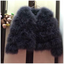 1M Fluffy Natural Ostrich Feather Tassel Fringe Lace Trim Black DIY Crafts Hat