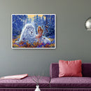 Lion and Girl Full Drill Diamond Painting Cross Stitch Mosaic Home Decor
