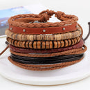 Unisex European Fashion Multicircle Personalized Hemp Rope Woven Bracelet