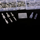 270X Female&Male Spade Connectors Wire Crimp Terminals Set 2.8Mm 4.8Mm 6.3MEBME