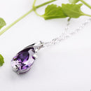 Natural Crystal Amethyst Healing Point Chakra Bead Stone Pendant for Necklace