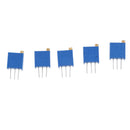 60 Pcs 100 - 500K ohm 3296W Trim Pot Trimmer Potentiometer Assortment Kit