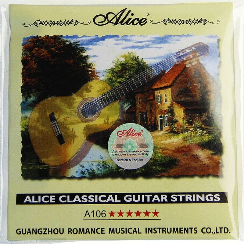 Alice Classical Guitar Strings A106 Clear Nylon Strings