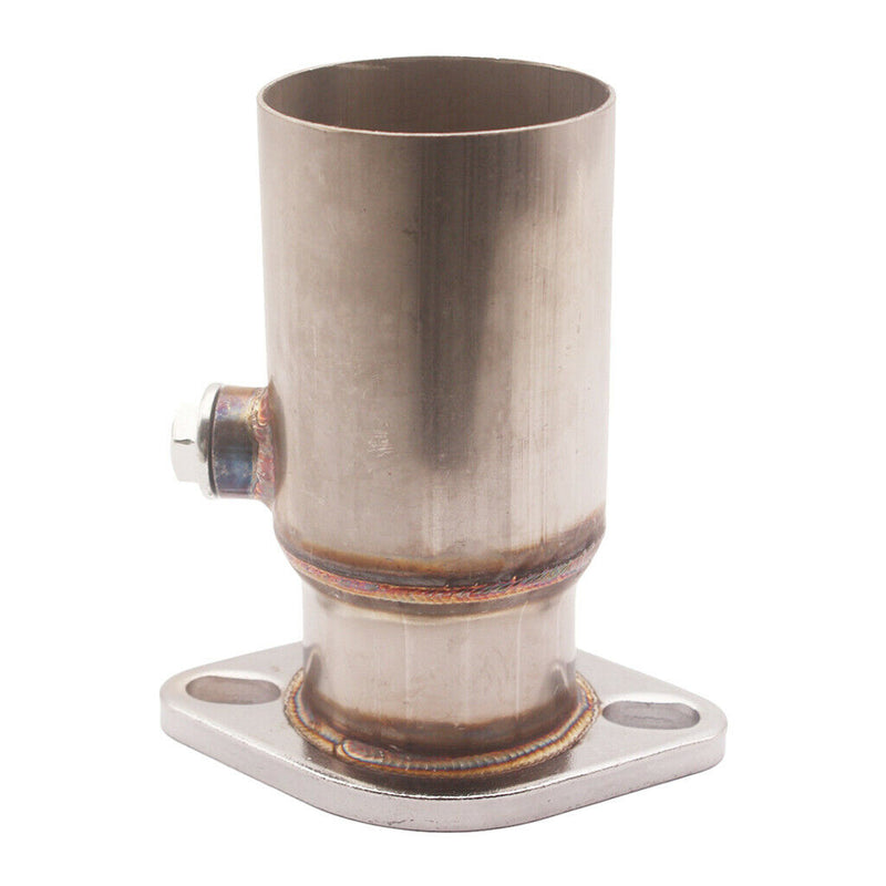 3" Stainless Pipe To 2.5" 2  Flange Reducer Downpipe Exhaust