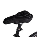 Silicone Cycling Bicycle Bike Saddle Seat Cover Black U1J1