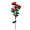 2 Pieces Solar Lights Rose Flower with Red Buds, Outdoor Waterproof LED Lamps