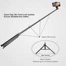 17.5" - 51" Selfie Stick Tripod Extendable w/ Bluetooth Remote Lightweight