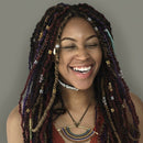 100Pcs Hair Braid Dread Dreadlock Beads Adjustable Cuff Clip 8mm Clip Metal