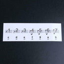 88 Keys Transparent Key Note Stickers for Piano Electronic Keyboard