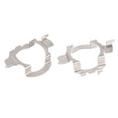 2Pcs H7 Socket LED Headlight Lamp Bulb Stainless Steel Adapter Retainer M&O