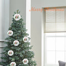 DIY Name Blessing Christmas Tree Hanging Pendant PVC Festival Ornament (B)