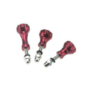Aluminum Stainless Thumb Knob Bolt Nut Screw Set For GoPro Hero3+/3/2/1-Red