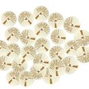 50pcs 20mm Natural Tree of Life Design Buttons Wooden Buttons for DIY Craft