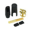 Plastic Soprano Sax Mouthpiece with Metal Cap Buckle Reed Mouthpiece Patche