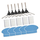 6pcs Side Brushes & 5pcs Filter 5pcs Mop