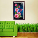 5D DIY Diamond Painting 3 Flower Embroidery Cross Crafts Stitch Home Decor