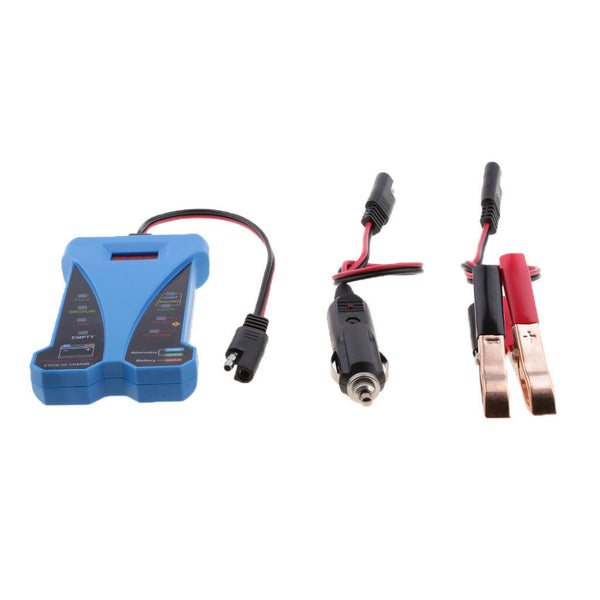 12V Digital Battery Auto Alternator Tester LED LCD for Car Motorcycle