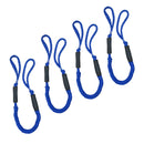4x Bungee Stretching Dock Line 4' Mooring Rope for Boat Pontoon Kayaks