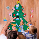 3.2Ft Creative Felt Christmas Tree with 26 Pcs Ornaments Christmas Wall Han