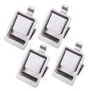 4x Stainless Steel Recessed Mounted