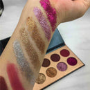 Diamond Glitter Eyeshadow Sequins MakeUp Cosmetic Pressed 10 Palette Colors Z6L2