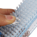 Double sided nail cleaning brush clean scrubber scrubbing bristles manicure LJ